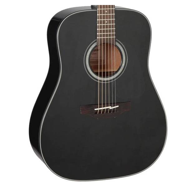 Takamine GD30 Dreadnought, Solid Spruce Top, Mahogany Back & Side, Black. ( Free Bag, String, Strap, Capo & Picks)
