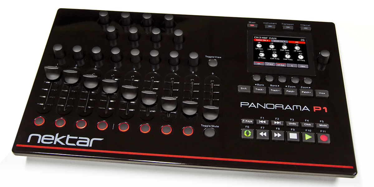 NEKTAR PANORAMA P1 16 ENCODERS 9 45MM FADERS 10 ASSIGNABLE LED BUTTONS 11 DEDICATED TRANSPORTBUTTON, NEKTAR, CONTROL SURFACE, nektar-midi-controller-panorama-p1, ZOSO MUSIC SDN BHD