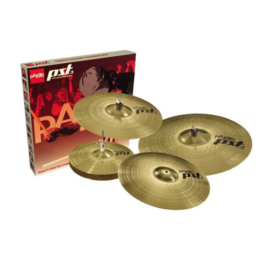 PAISTE PST3 CYMBAL SET UNIVERSAL -14"/18"/20" + FREE 16" CRASH |  PAISTE |  CYMBAL-SETS |  Zoso Music