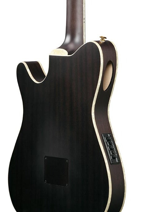 Ibanez TOD10N-TKF TOD Series Tim Henson Classical Acoustic Electric Guitar, Transparent Black Flat
