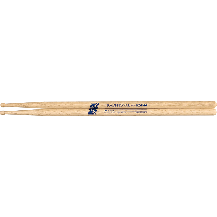 Tama Traditional Series Drumsticks 8A Wood Tip |  TAMA |  DRUMSTICK |  Zoso Music