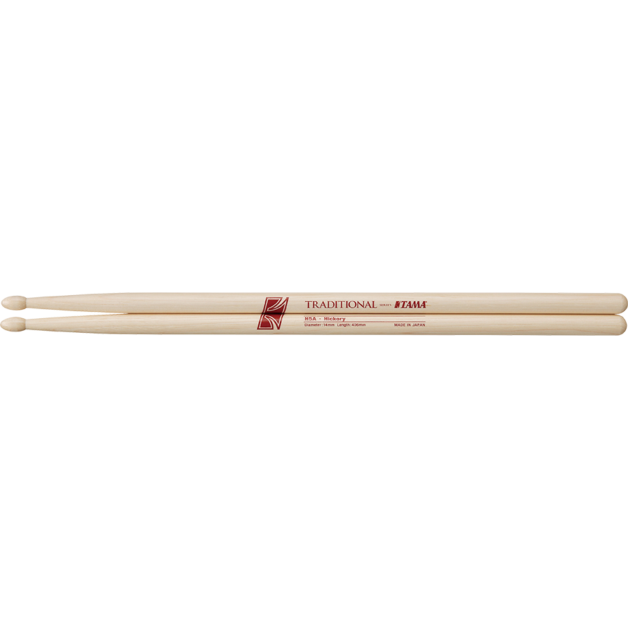Tama Traditional Series Drumsticks H5A Wood Tip |  TAMA |  DRUMSTICK |  Zoso Music