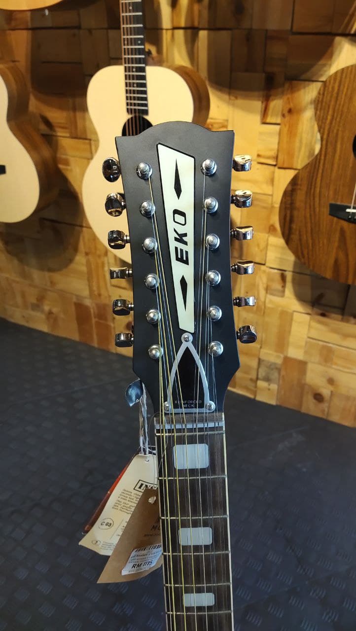 DISPLAY CLEARANCE - EKO RANGER 12 VINTAGE EQ NATURAL FISHMAN ISYS MATT | EKO , Zoso Music