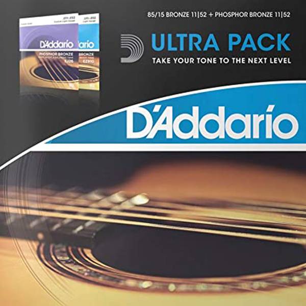 D'ADDARIO EZ910-EJ26 ACOUSTIC GUITAR STRING ULTRA PACK BUNDLE