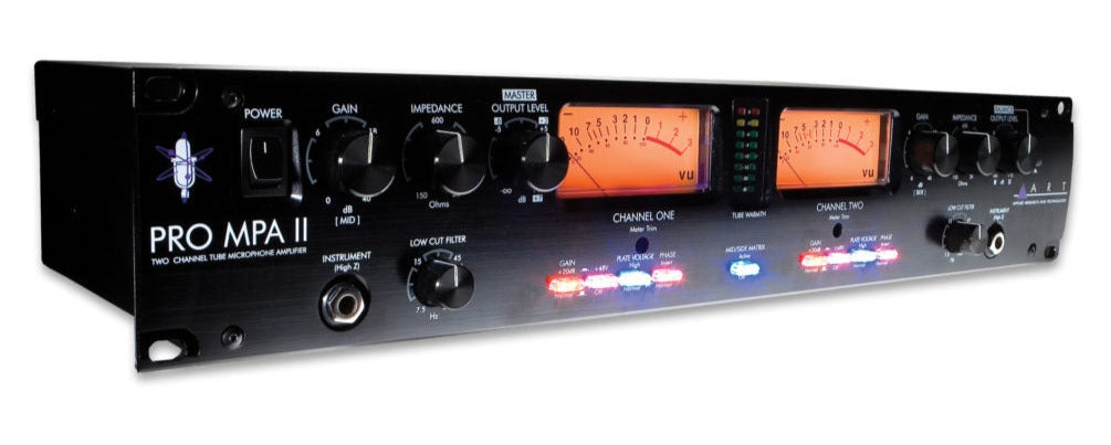 ART Pro MPA II 2-channel Tube Microphone Preamplifier |  ART PRO AUDIO |  MICROPHONE-PREAMPS |  Zoso Music