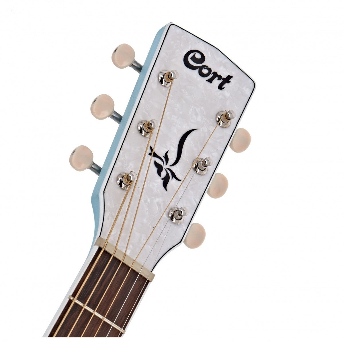 Cort Jade Classic Acoustic Guitar EQ With Bag Sky Blue Open Pore | CORT , Zoso Music