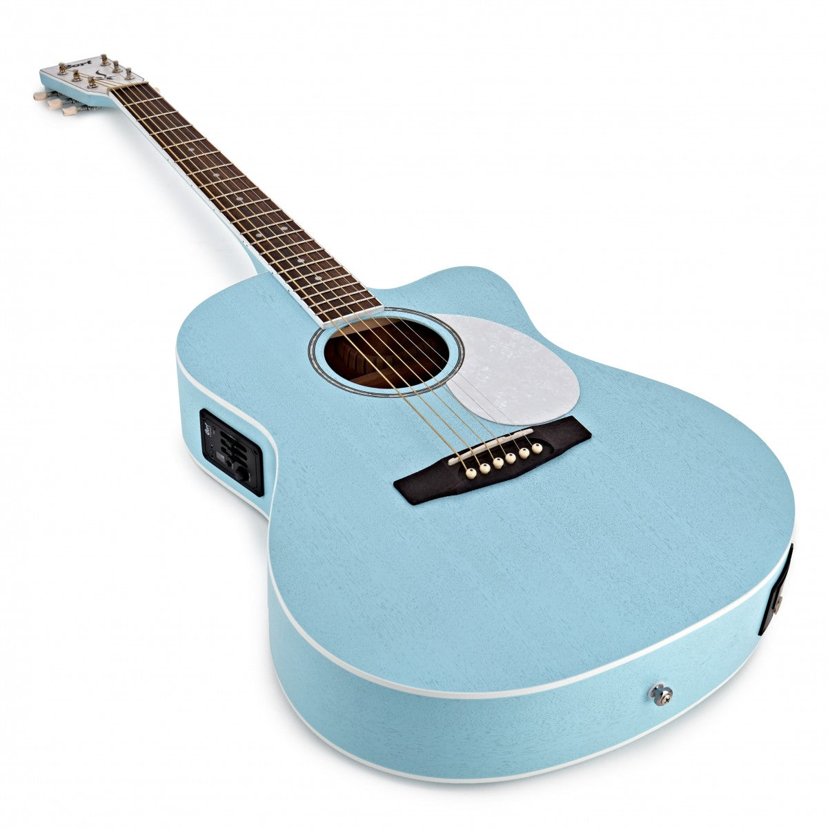 Cort Jade Classic Acoustic Guitar EQ With Bag Sky Blue Open Pore | CORT , Zoso Music