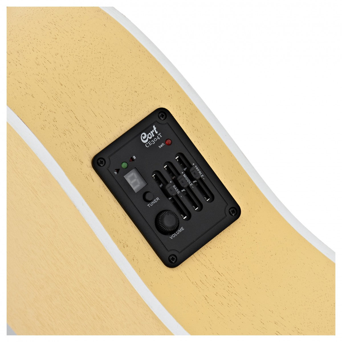 Cort Jade Classic Acoustic Guitar EQ With Bag Pastel Yellow Open Pore | CORT , Zoso Music