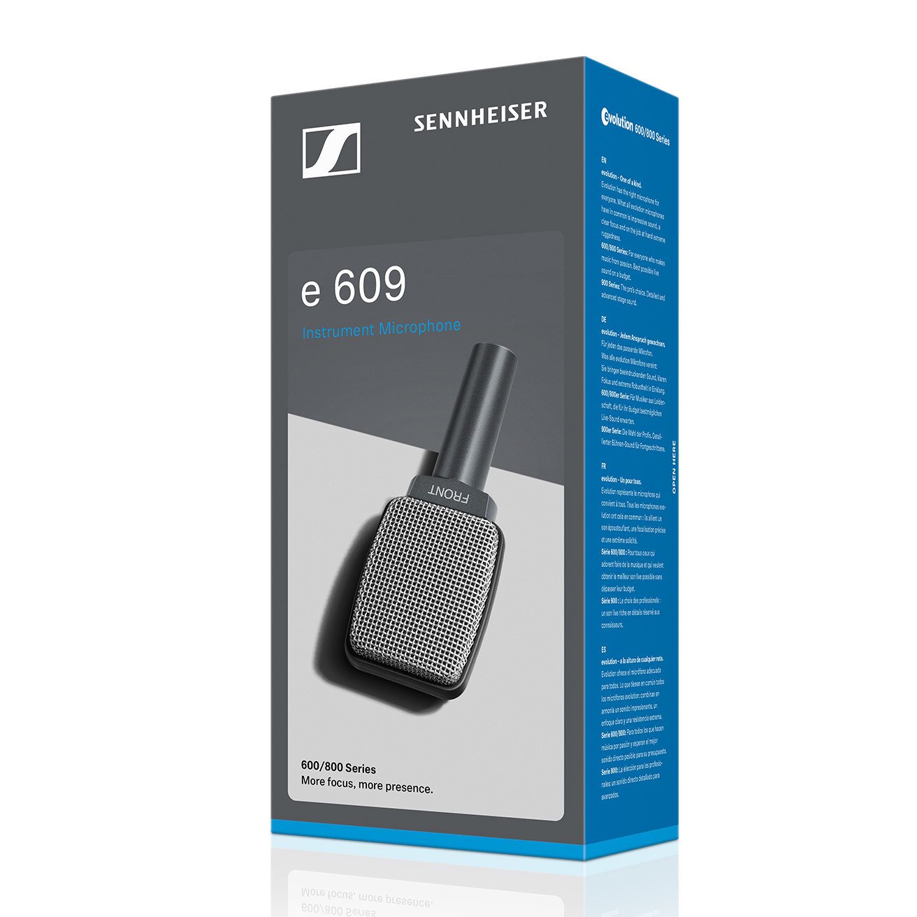 SENNHEISER E 609 SILVER DYNAMIC SUPERCARDIOID GUITAR MICROPHONE (E609), SENNHEISER, MICROPHONE, sennheiser-microphone-e609-silver, ZOSO MUSIC SDN BHD