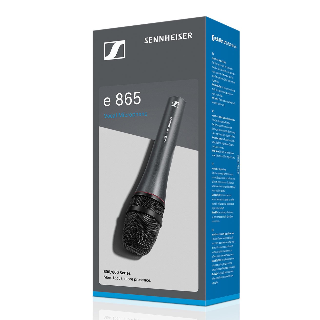SENNHEISER E 865 HANDHELD CONDENSER MICROPHONE WITH FREE MIC CABLE (E865), SENNHEISER, CONDENSER MICROPHONE, sennheiser-condenser-microphone-e865, ZOSO MUSIC SDN BHD
