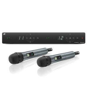 SENNHEISER XSW 1-835 DUAL WIRELESS DUAL HANDHELD MICROPHONE SYSTEM WITH GATOR GM-DUALW WIRELESS BAG (XSW1 835), SENNHEISER, WIRELESS MICROPHONE SYSTEM, sennheiser-wireless-microphone-system-xsw1835d-gmdualw, ZOSO MUSIC SDN BHD