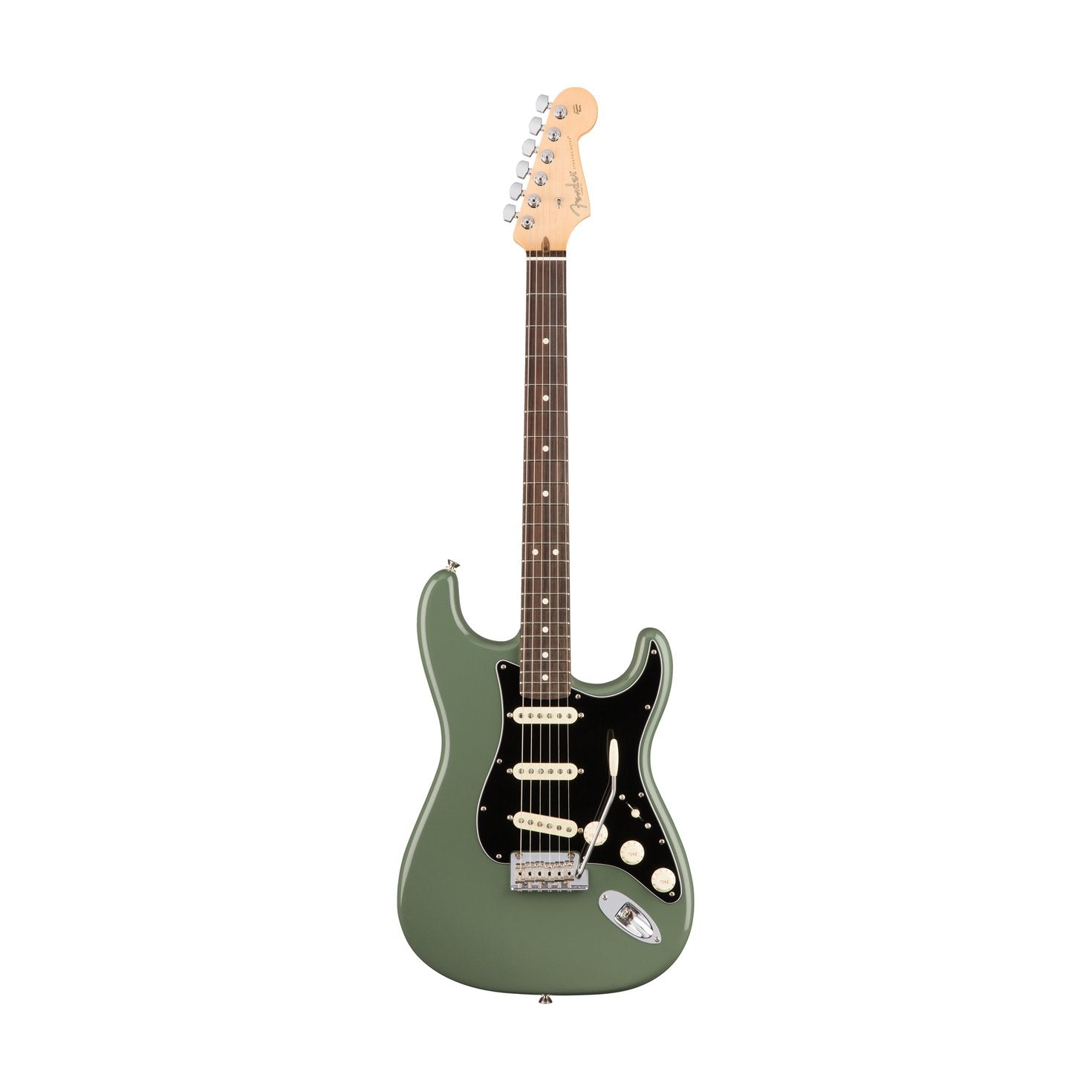 Fender American Professional Stratocaster Electric Guitar, Rosewood FB, Antique Olive, FENDER, ELECTRIC GUITAR, fender-electric-guitar-f03-011-3010-776, ZOSO MUSIC SDN BHD