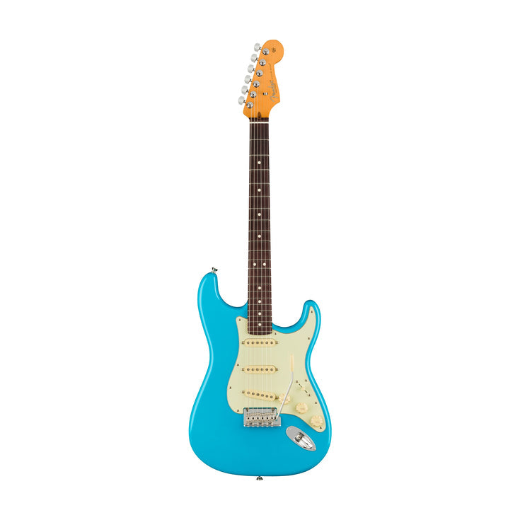 Fender American Professional II Stratocaster Electric Guitar, RW FB, Miami Blue |  FENDER |  ELECTRIC GUITAR |  Zoso Music