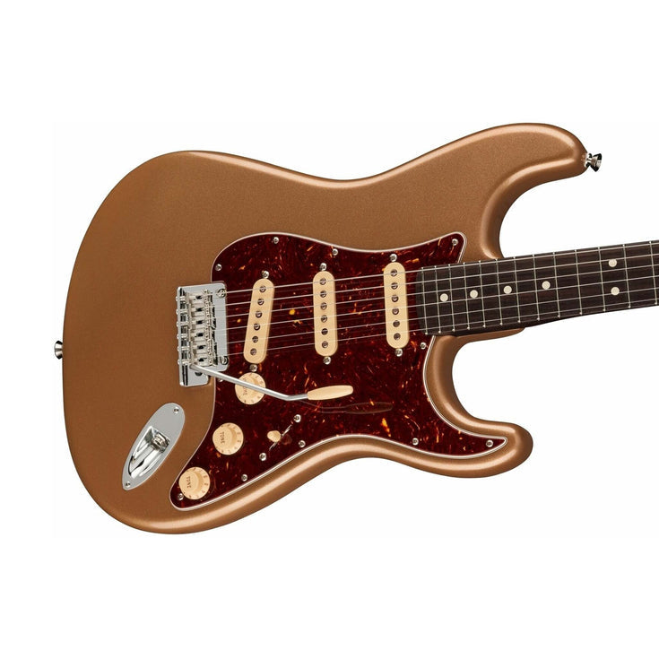 Fender Ltd Ed American Professional II Stratocaster Electric Guitar, RW FB, Firemist Gold |  FENDER |  ELECTRIC GUITAR |  Zoso Music