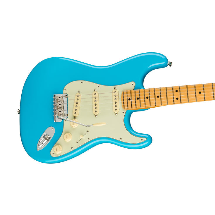 Fender American Professional II Stratocaster Electric Guitar, Maple FB, Miami Blue |  FENDER |  ELECTRIC GUITAR |  Zoso Music
