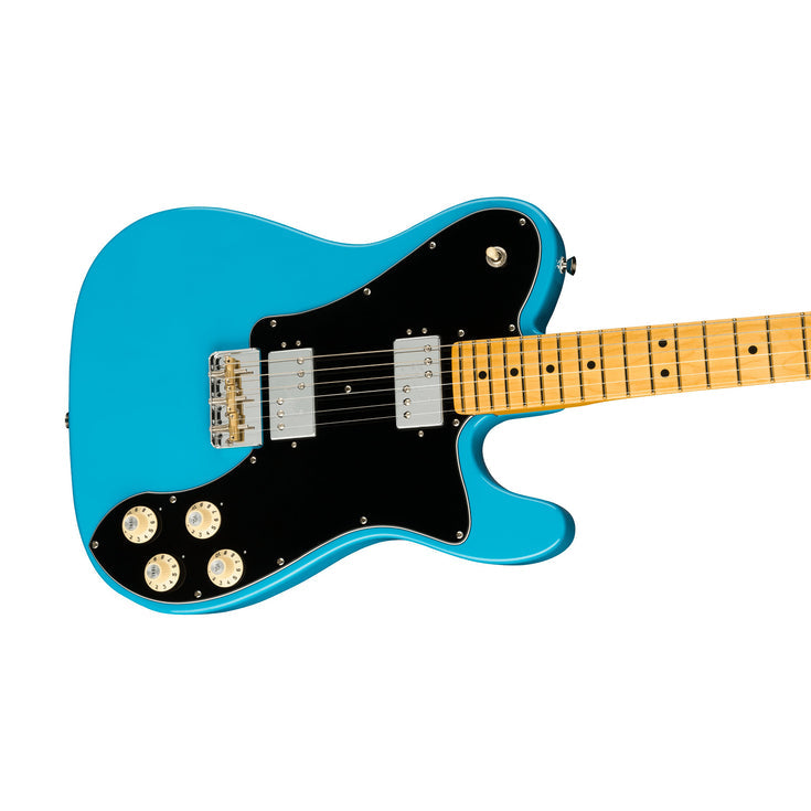 Fender American Professional II Telecaster Deluxe Electric Guitar, Maple FB, Miami Blue |  FENDER |  ELECTRIC GUITAR |  Zoso Music