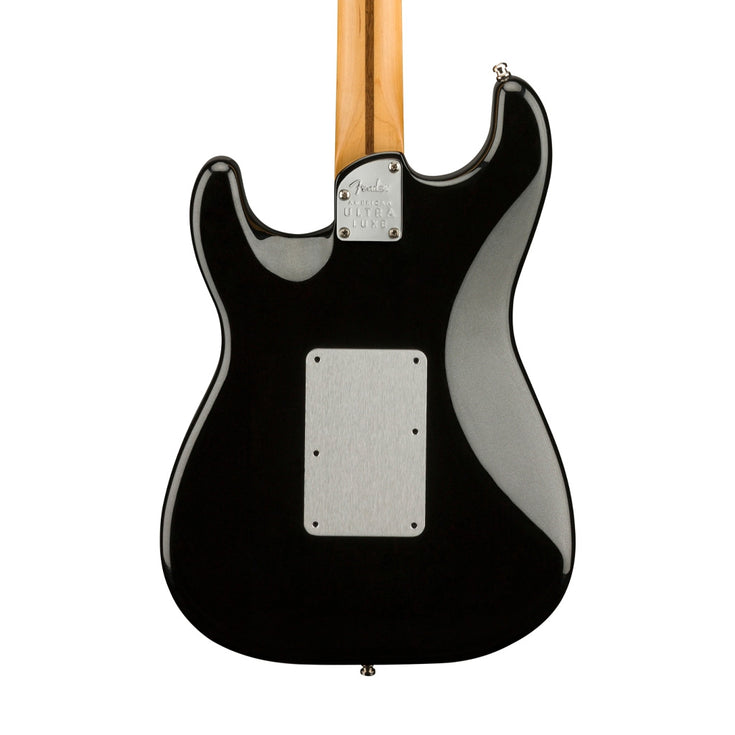 Fender American Ultra Luxe Stratocaster Floyd Rose HSS Electric Guitar, RW FB, Mystic Black