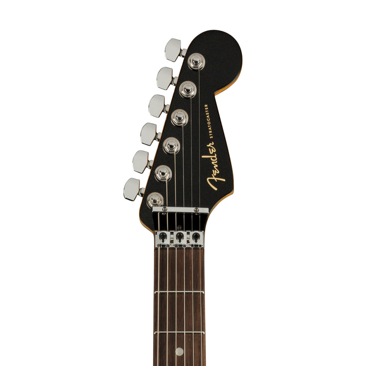 Fender American Ultra Luxe Stratocaster Floyd Rose HSS Electric Guitar, RW FB, Mystic Black