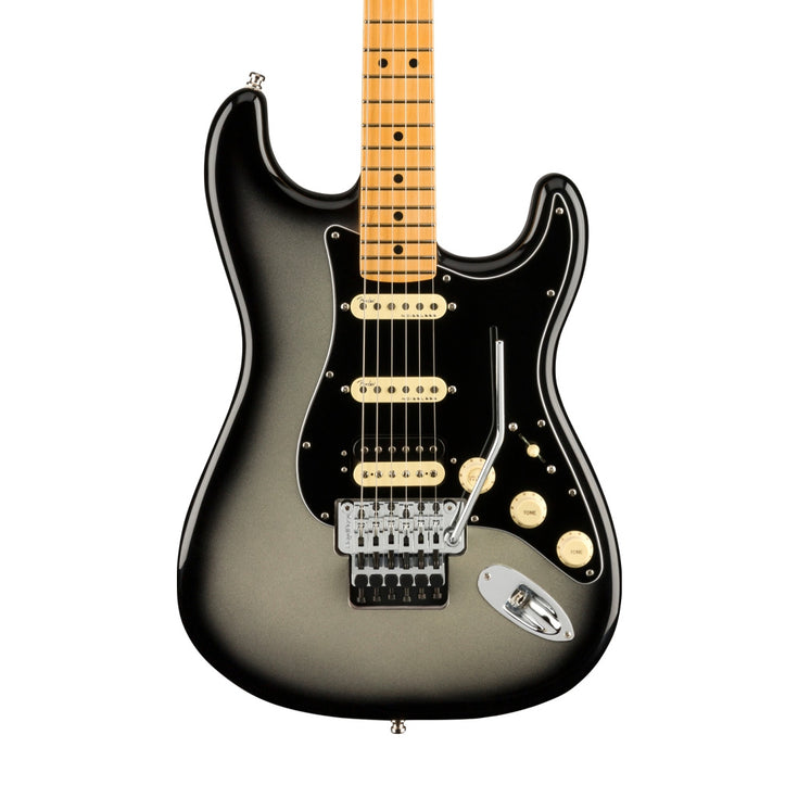 Fender American Ultra Luxe Stratocaster Floyd Rose HSS Electric Guitar, Maple FB, Silverburst |  FENDER |  ELECTRIC GUITAR |  Zoso Music