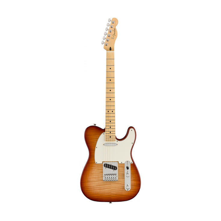 Fender Limited Edition Player Plus Top Telecaster Electric Guitar, Maple FB, Sienna Sunburst