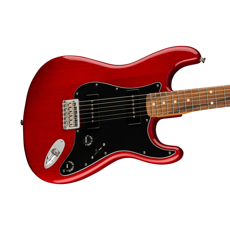 Fender Noventa Stratocaster Electric Guitar, PF FB, Crimson Red Transparent |  FENDER |  ELECTRIC GUITAR |  Zoso Music