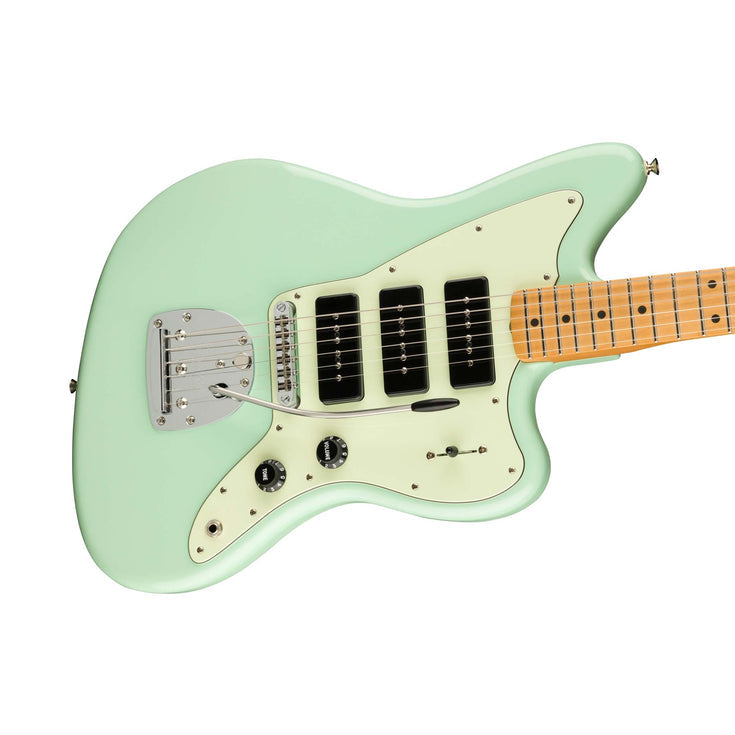 Fender Noventa Jazzmaster Electric Guitar, Maple FB, Surf Green |  FENDER |  ELECTRIC GUITAR |  Zoso Music