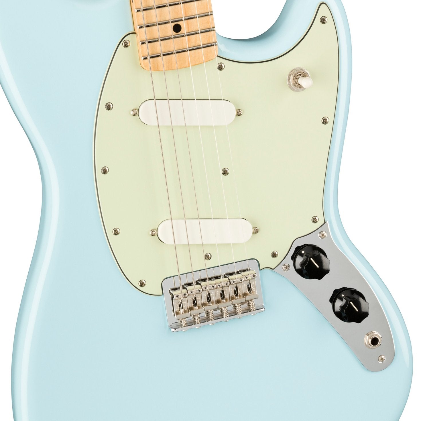 Fender Player Mustang Electric Guitar, Maple FB, Sonic Blue, FENDER, ELECTRIC GUITAR, fender-eletric-guitar-f03-014-4042-572, ZOSO MUSIC SDN BHD
