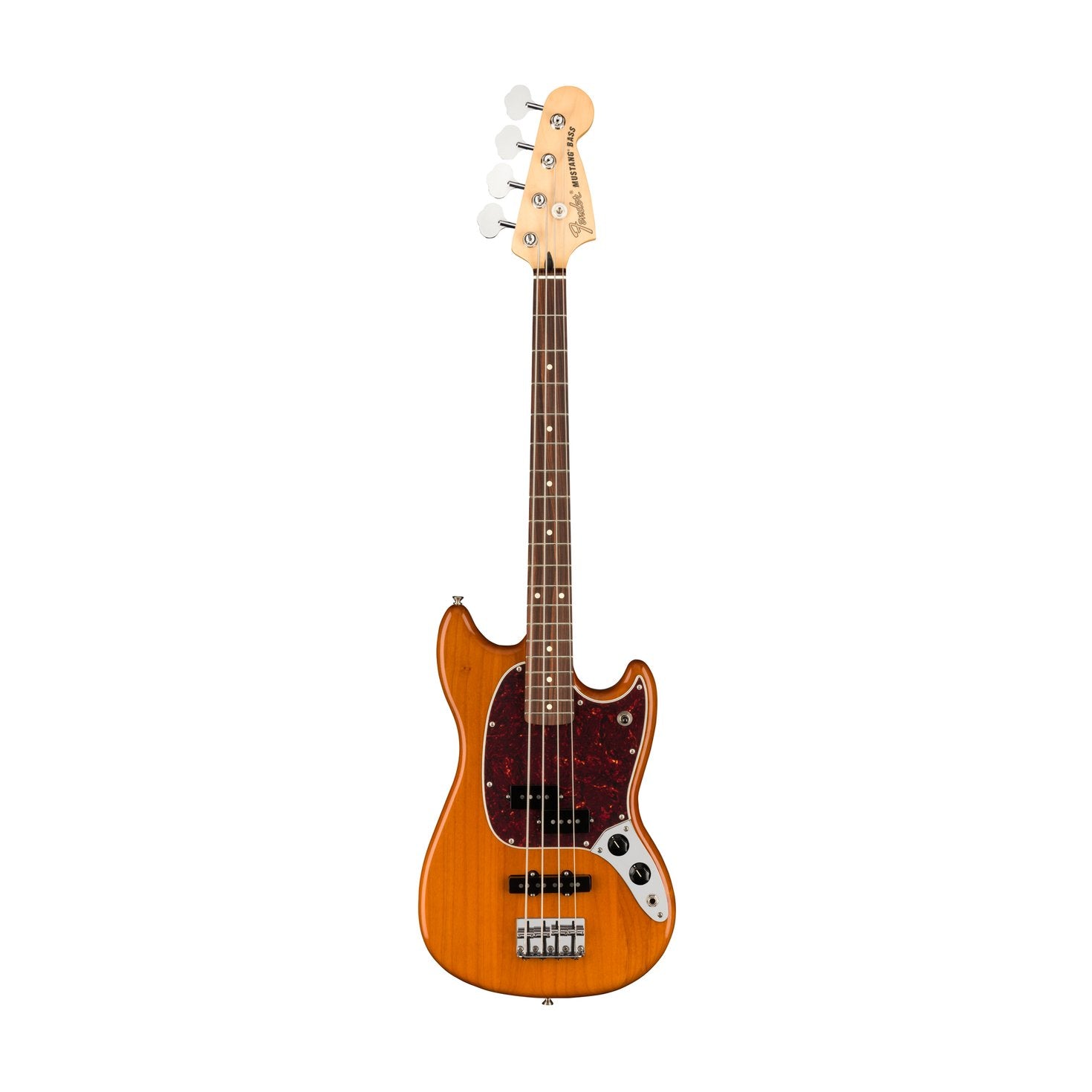 Fender Player Mustang PJ Bass Guitar, Pau Ferro FB, Aged Natural, FENDER, BASS GUITAR, fender-bass-guitar-f03-014-4053-528, ZOSO MUSIC SDN BHD