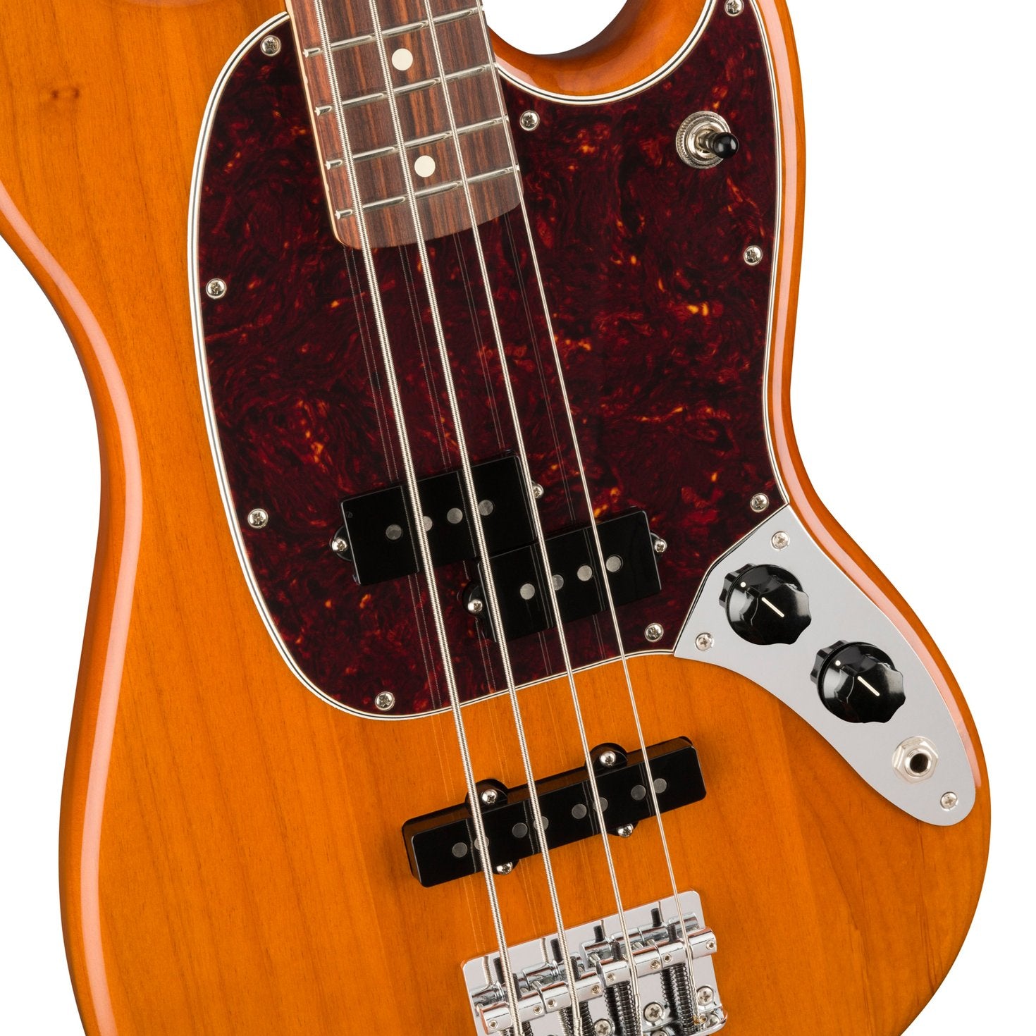 Fender Player Mustang PJ Bass Guitar, Pau Ferro FB, Aged Natural, FENDER, BASS GUITAR, fender-bass-guitar-f03-014-4053-528, ZOSO MUSIC SDN BHD