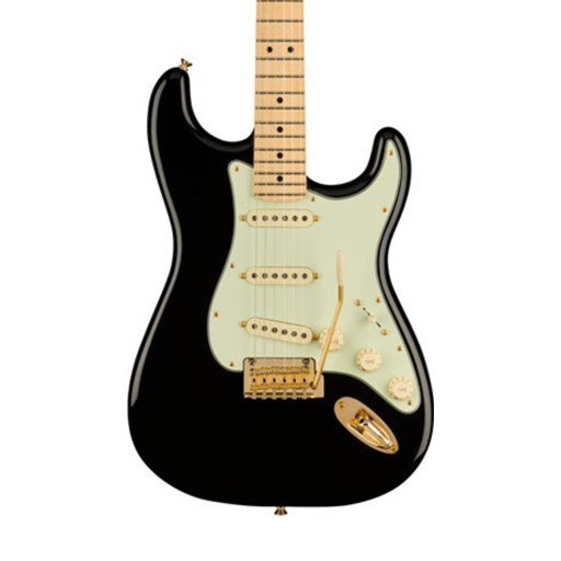 Fender Limited Edition Player Stratocaster Electric Guitar w/Gold Hardware, Maple FB, Black