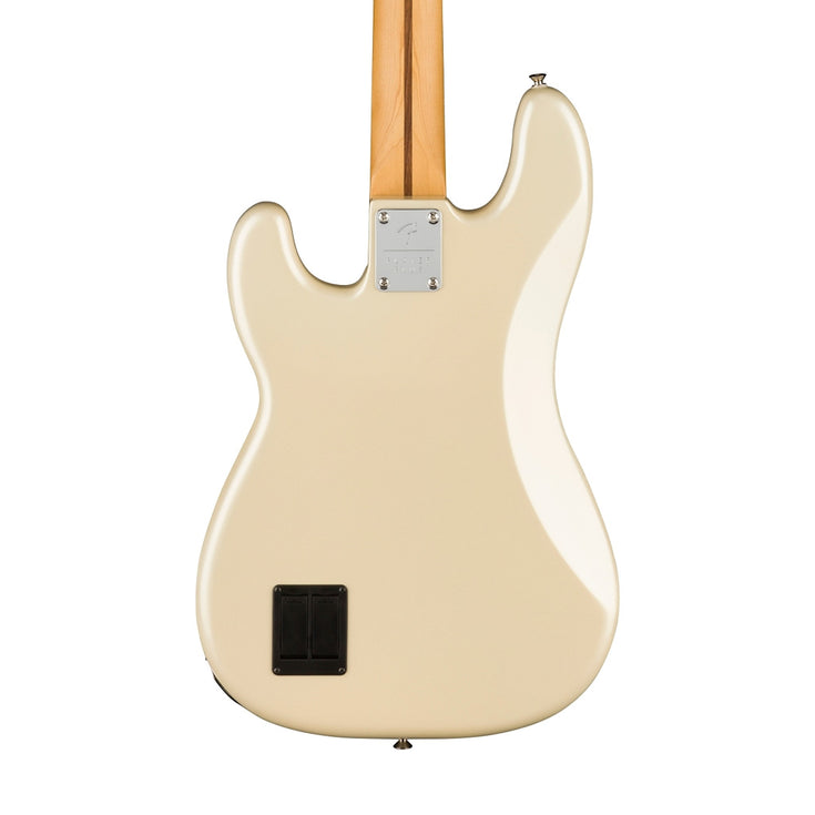 Fender Player Plus Precision Bass Guitar, PF FB, Olympic Pearl |  FENDER |  BASS GUITAR |  Zoso Music
