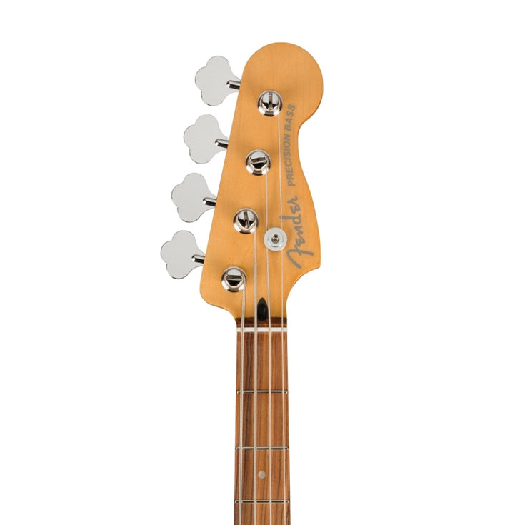 Fender Player Plus Precision Bass Guitar, PF FB, Olympic Pearl |  FENDER |  BASS GUITAR |  Zoso Music