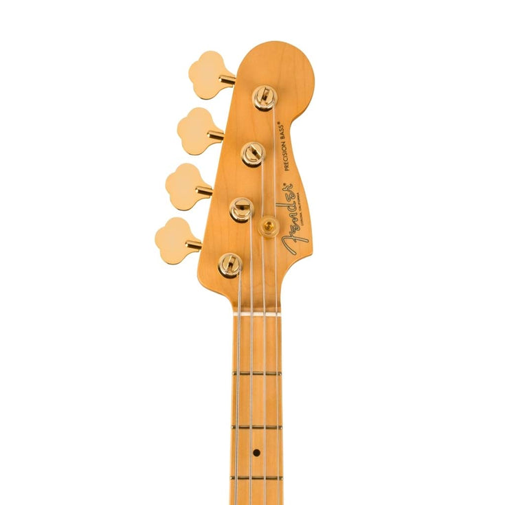 Fender 75th Anniversary Commemorative Precision Bass Guitar, Maple FB, 2-Color Bourbon Burst