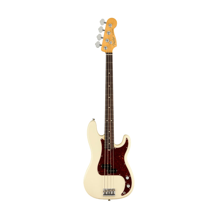 Fender American Professional II Precision Bass Electric Guitar, RW FB, Olympic White |  FENDER |  BASS GUITAR |  Zoso Music