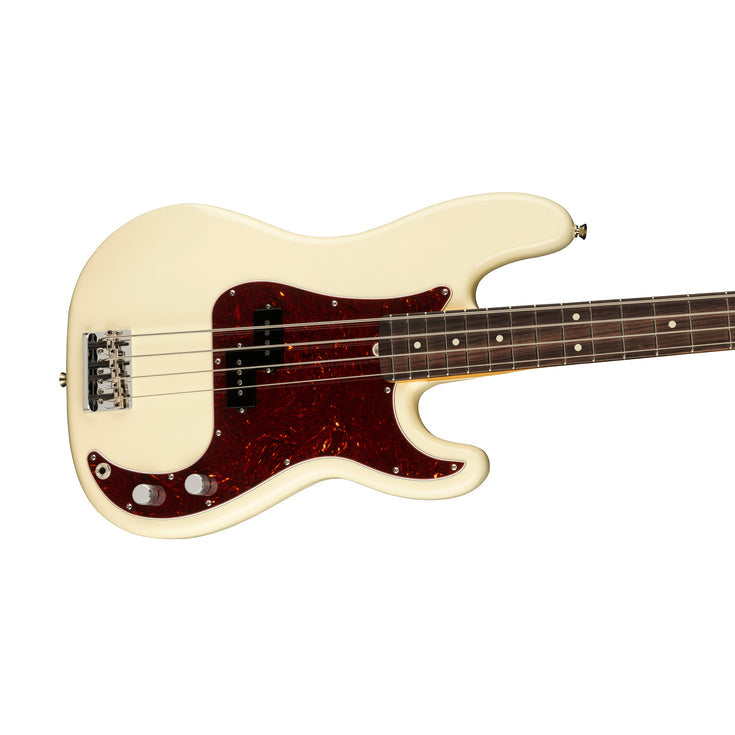 Fender American Professional II Precision Bass Electric Guitar, RW FB, Olympic White |  FENDER |  BASS GUITAR |  Zoso Music