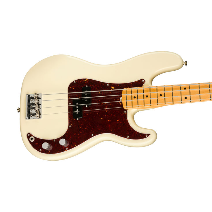 Fender American Professional II Precision Bass Electric Guitar, Maple FB, Olympic White |  FENDER |  BASS GUITAR |  Zoso Music