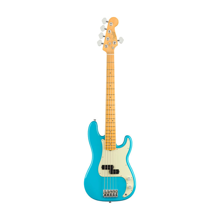 Fender American Professional II Precision Bass V Electric Guitar, Maple FB, Miami Blue |  FENDER |  BASS GUITAR |  Zoso Music