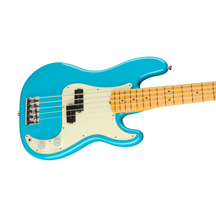 Fender American Professional II Precision Bass V Electric Guitar, Maple FB, Miami Blue |  FENDER |  BASS GUITAR |  Zoso Music