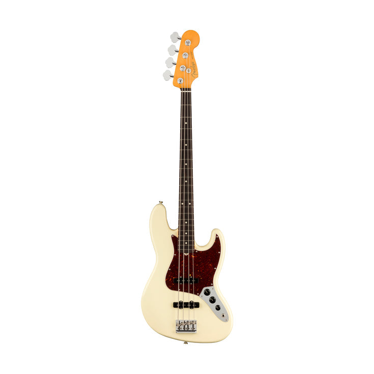 Fender American Professional II Jazz Bass Electric Guitar, RW FB, Olympic White |  FENDER |  BASS GUITAR |  Zoso Music