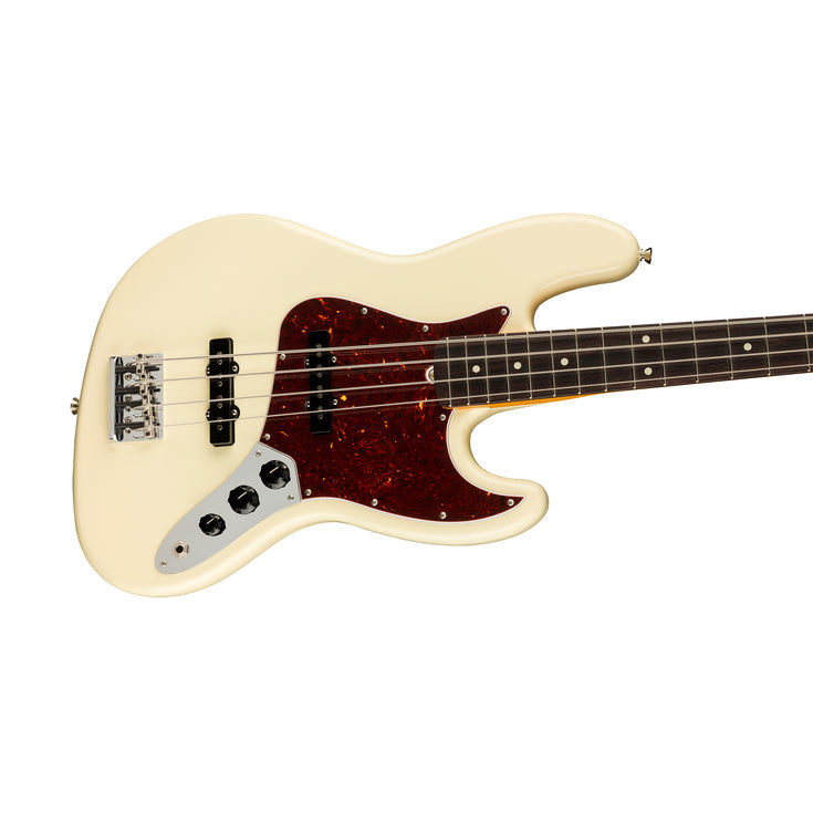 Fender American Professional II Jazz Bass Electric Guitar, RW FB, Olympic White |  FENDER |  BASS GUITAR |  Zoso Music