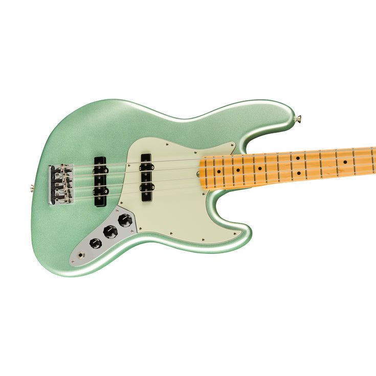 Fender American Professional II Jazz Bass Electric Guitar, Maple FB, Mystic Surf Green |  FENDER |  BASS GUITAR |  Zoso Music