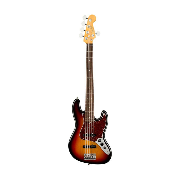 Fender American Professional II 5-string Jazz Bass Electric Guitar, RW FB, 3-Tone Sunburst |  FENDER |  BASS GUITAR |  Zoso Music