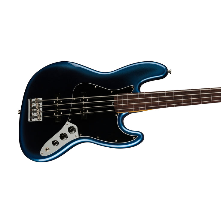 Fender American Professional II Fretless Jazz Bass Electric Guitar, RW FB, Dark Night |  FENDER |  BASS GUITAR |  Zoso Music