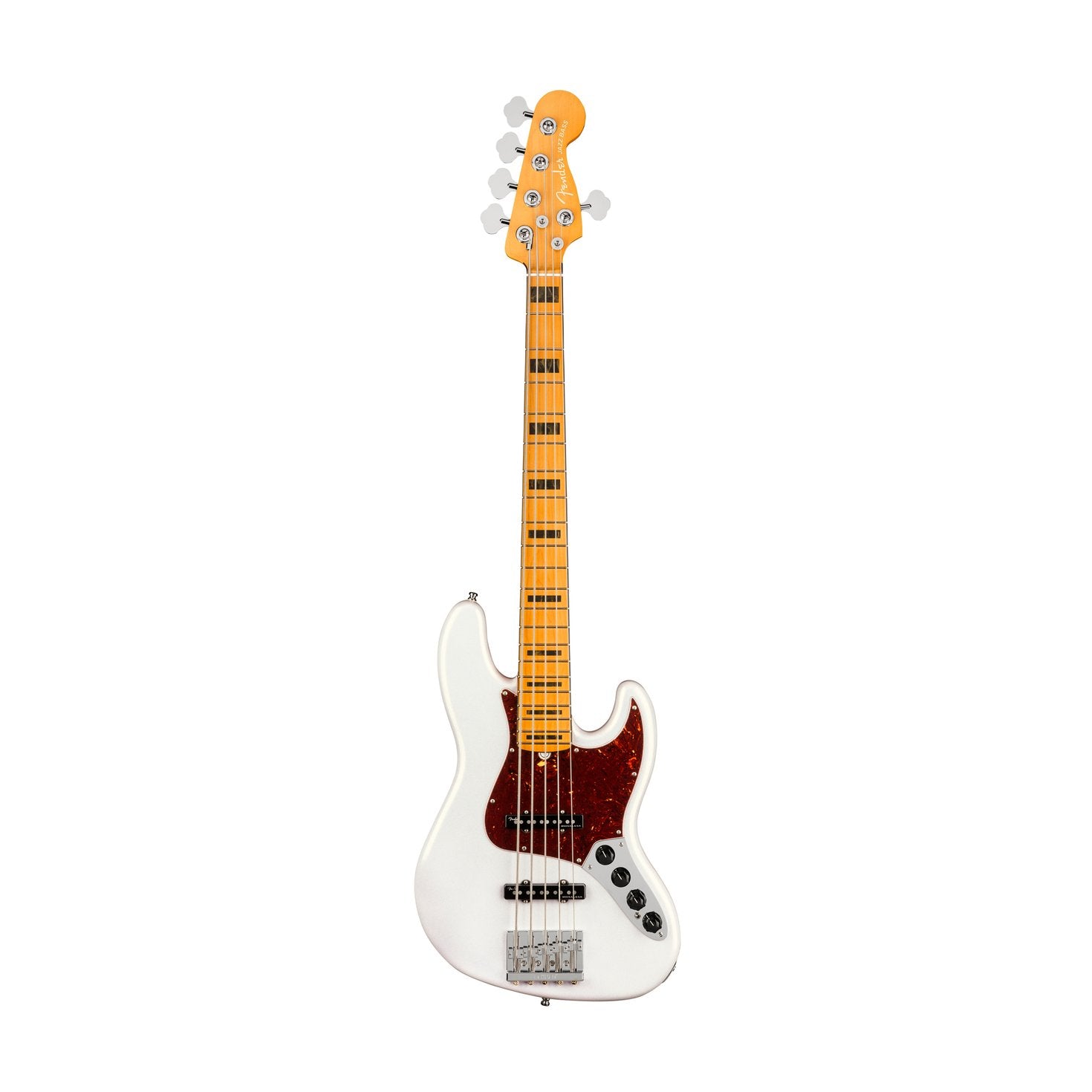Fender American Ultra 5-String Jazz Bass Guitar, Maple FB, Arctic Pearl, FENDER, BASS GUITAR, fender-bass-guitar-f03-019-9032-781, ZOSO MUSIC SDN BHD