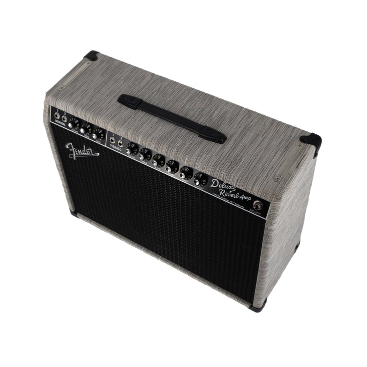 Fender FSR 65 Deluxe Reverb Tube Combo Amplifier, Chilewich Bamboo Chalk, 230V UK