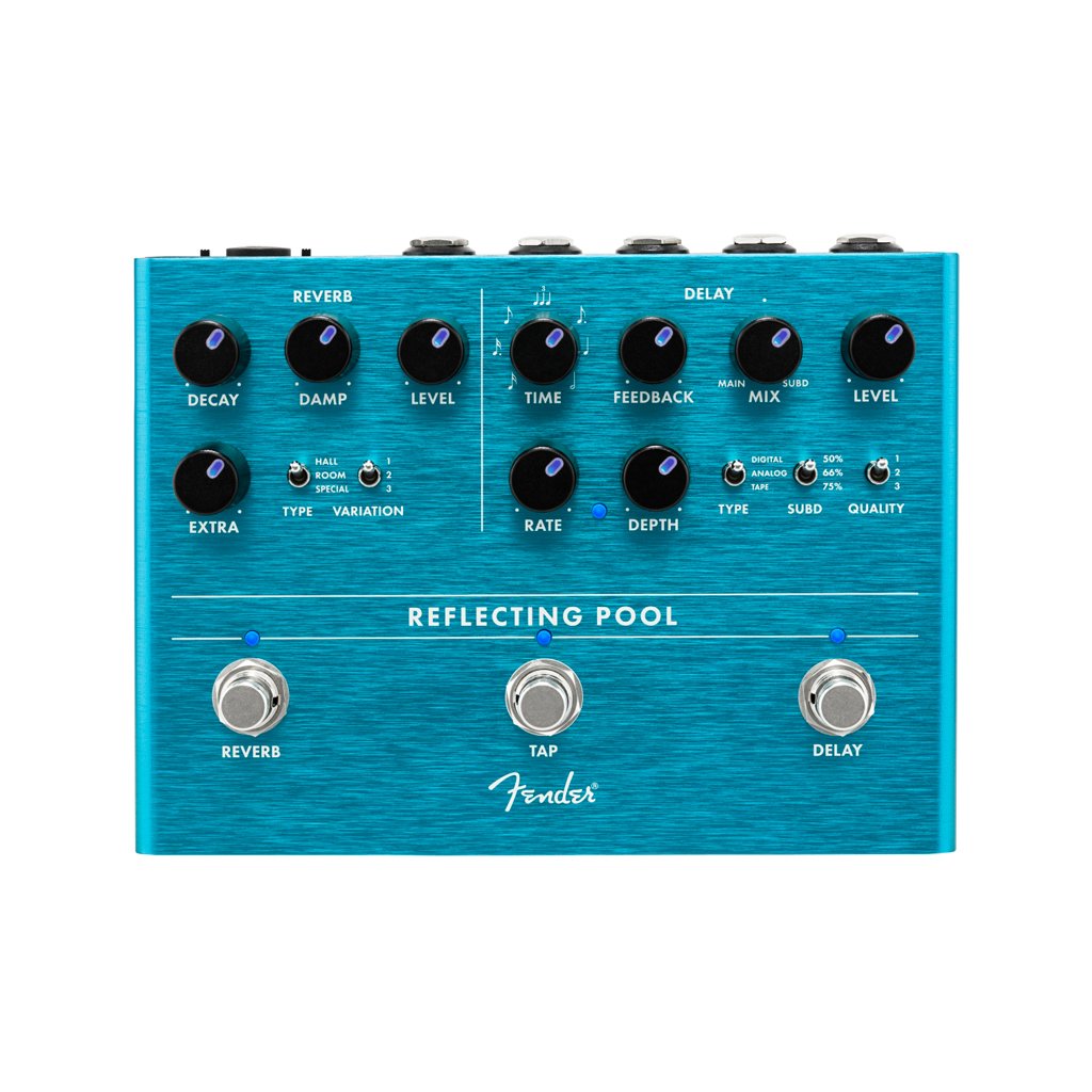 Fender Reflecting Pool Delay & Reverb Guitar Effects Pedal, FENDER, EFFECTS, fender-effects-f03-023-4546-000, ZOSO MUSIC SDN BHD