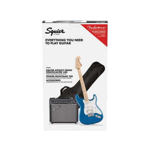 Squier Affinity Series HSS Stratocaster Guitar Pack, Maple FB, Lake Placid Blue, 230V, UK, SQUIER BY FENDER, ELECTRIC GUITAR, squier-electric-guitar-f03-037-2820-402, ZOSO MUSIC SDN BHD