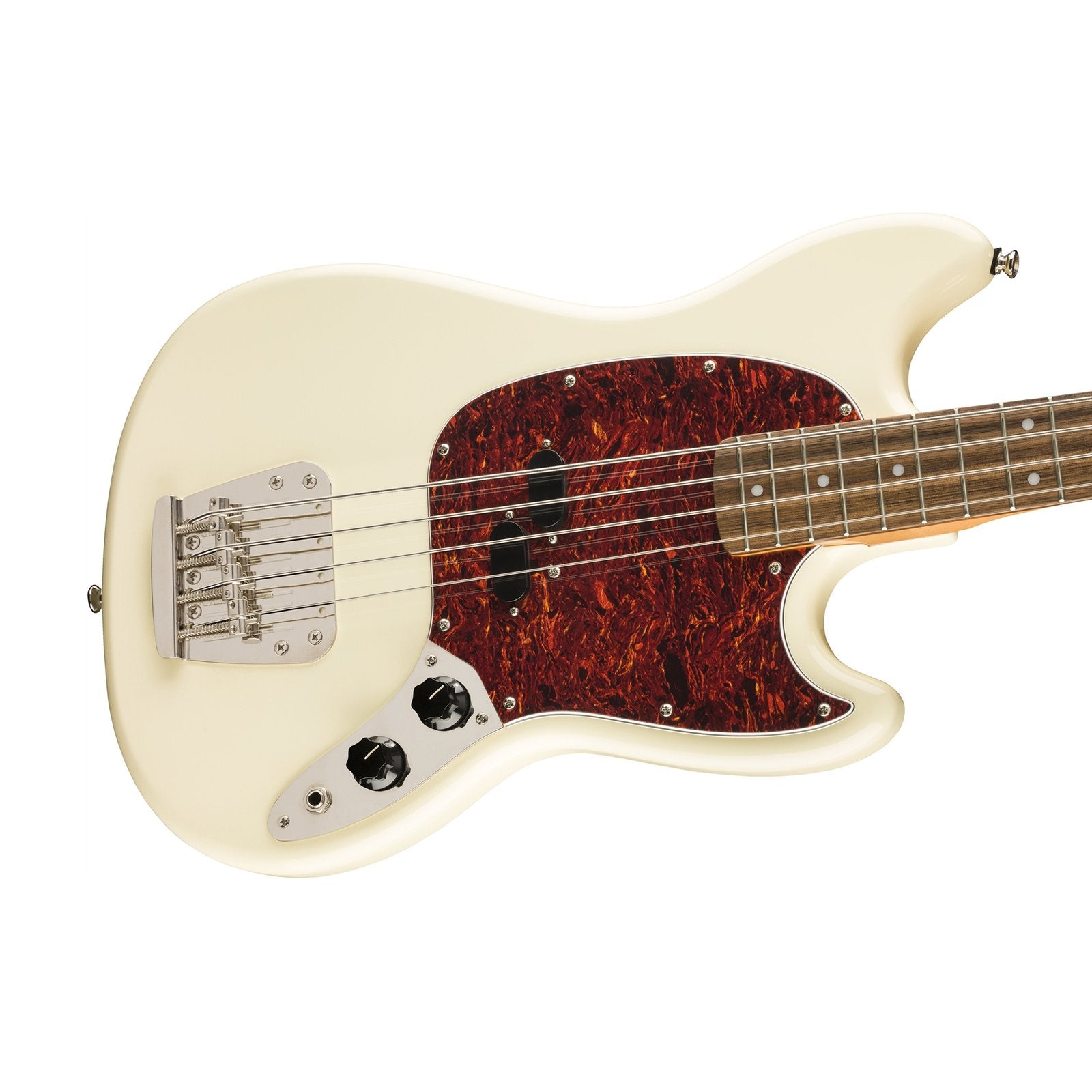 Squier Classic Vibe 60s Mustang Bass Guitar, Laurel FB, Olympic White, SQUIER BY FENDER, BASS GUITAR, squier-by-fender-bass-guitar-037-4570-505, ZOSO MUSIC SDN BHD