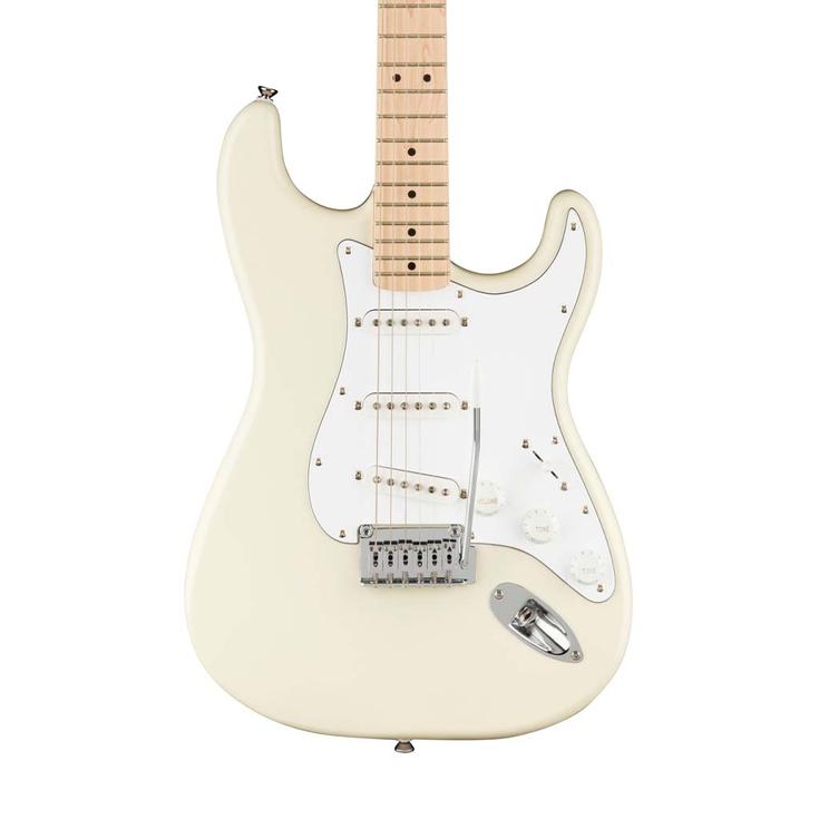 Squier Affinity Series Stratocaster Electric Guitar, Maple FB, Olympic White, SQUIER BY FENDER, ELECTRIC GUITAR, squier-electric-guitar-f03-037-8002-505, ZOSO MUSIC SDN BHD