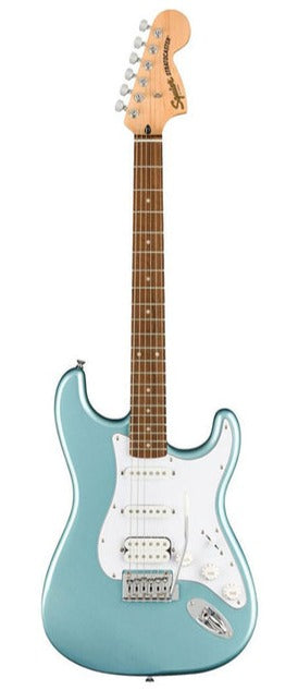 Squier Fsr Affinity Series HSS Stratocaster Electric Guitar, Laurel FB, Ice Blue Metallic